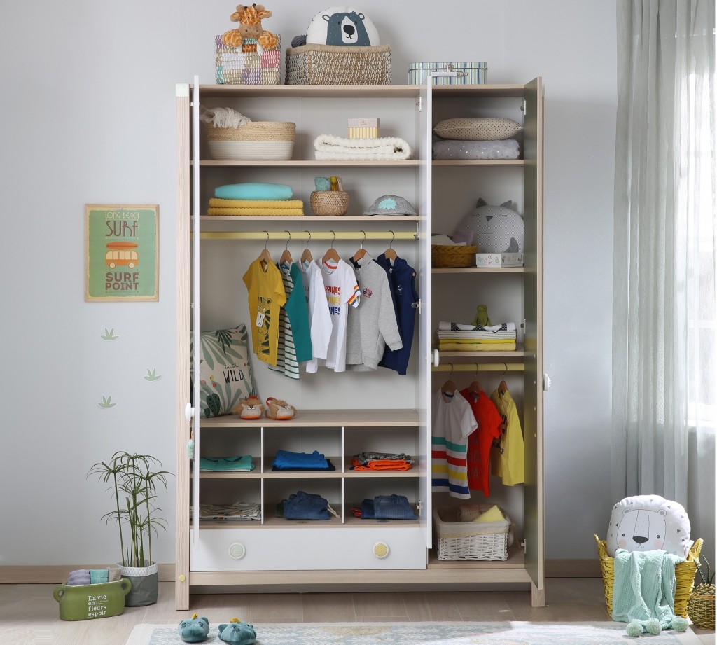 шкаф детский для одежды для двоих детей